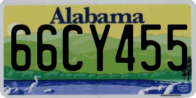 AL license plate 66CY455