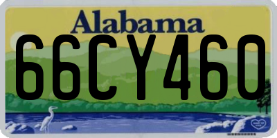 AL license plate 66CY460