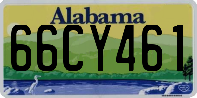 AL license plate 66CY461