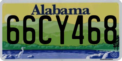 AL license plate 66CY468