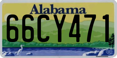 AL license plate 66CY471