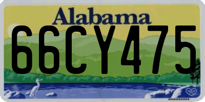 AL license plate 66CY475