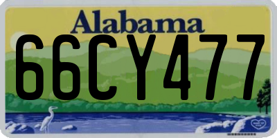 AL license plate 66CY477