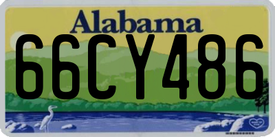 AL license plate 66CY486