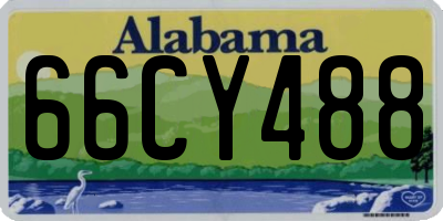 AL license plate 66CY488