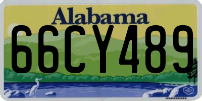 AL license plate 66CY489