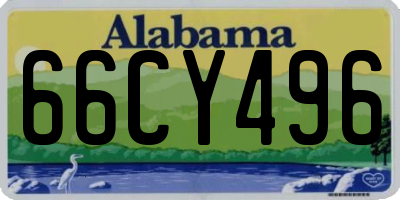 AL license plate 66CY496