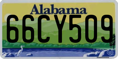 AL license plate 66CY509