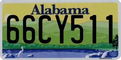 AL license plate 66CY511