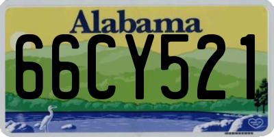 AL license plate 66CY521