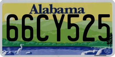 AL license plate 66CY525