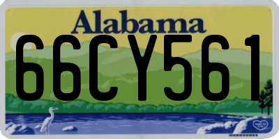 AL license plate 66CY561