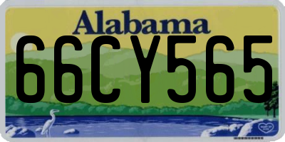 AL license plate 66CY565