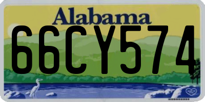 AL license plate 66CY574