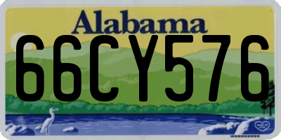 AL license plate 66CY576