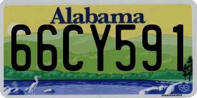 AL license plate 66CY591