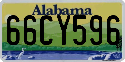 AL license plate 66CY596