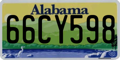 AL license plate 66CY598