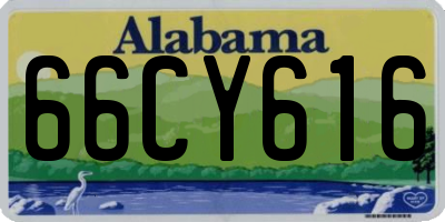AL license plate 66CY616