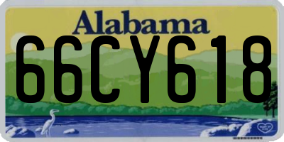 AL license plate 66CY618