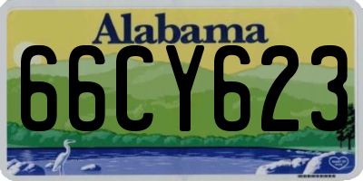 AL license plate 66CY623