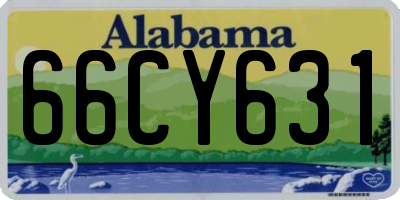 AL license plate 66CY631