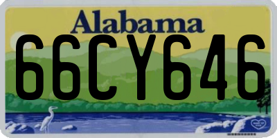 AL license plate 66CY646