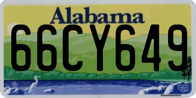 AL license plate 66CY649