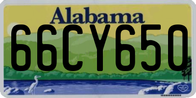 AL license plate 66CY650