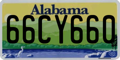 AL license plate 66CY660