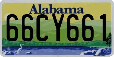 AL license plate 66CY661