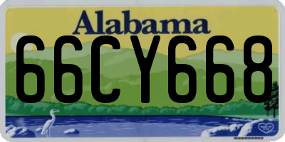 AL license plate 66CY668