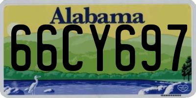 AL license plate 66CY697