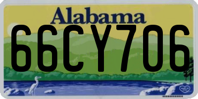 AL license plate 66CY706