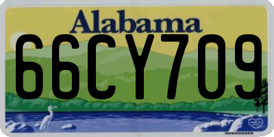 AL license plate 66CY709