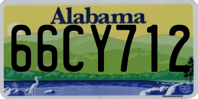 AL license plate 66CY712