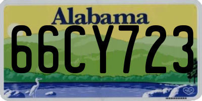 AL license plate 66CY723