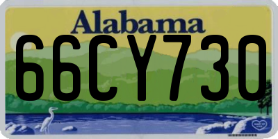 AL license plate 66CY730