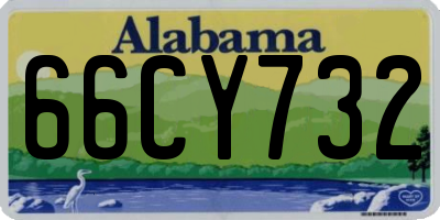 AL license plate 66CY732