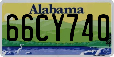 AL license plate 66CY740