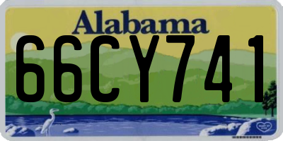 AL license plate 66CY741