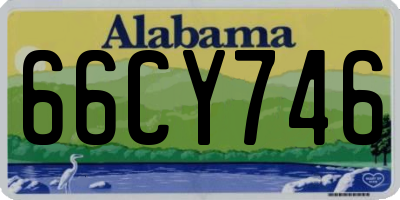 AL license plate 66CY746