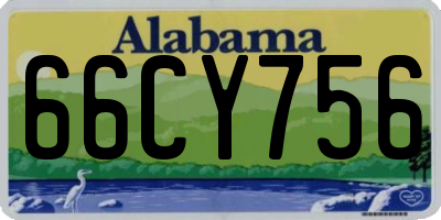 AL license plate 66CY756