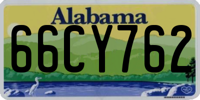 AL license plate 66CY762