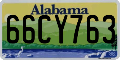 AL license plate 66CY763