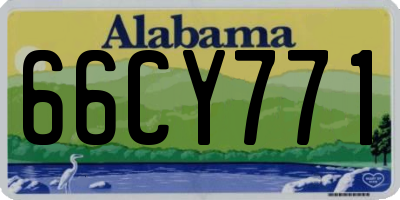 AL license plate 66CY771