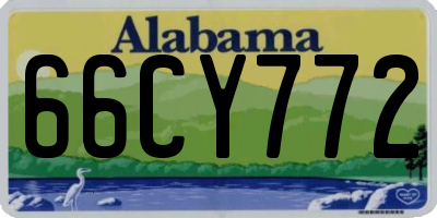 AL license plate 66CY772
