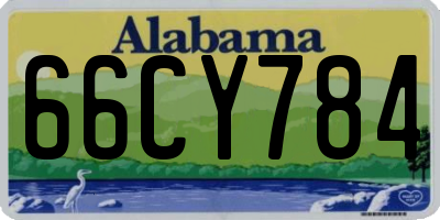 AL license plate 66CY784