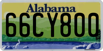 AL license plate 66CY800