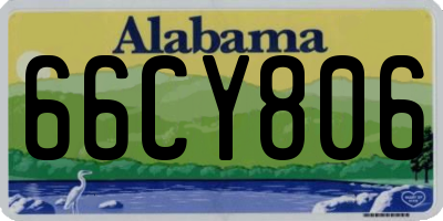 AL license plate 66CY806